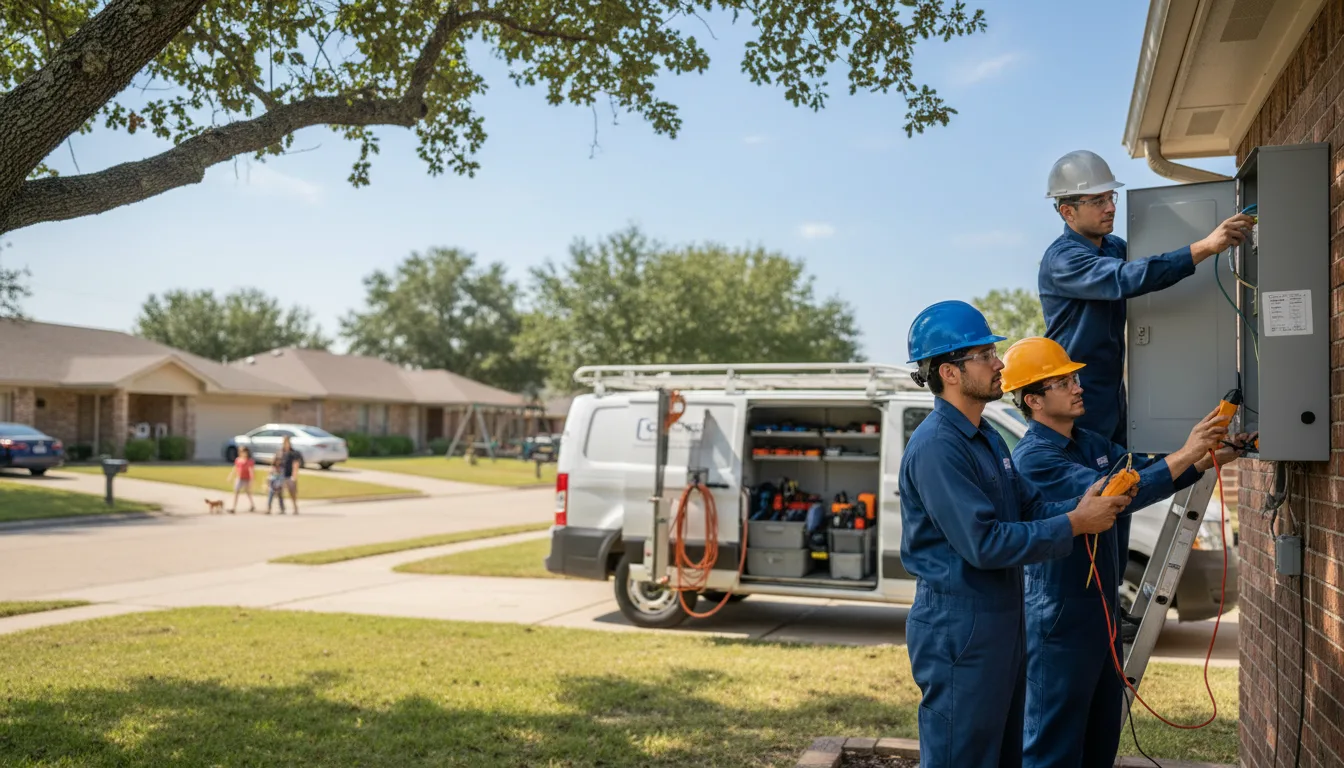 Certified electrician providing emergency electrical services in Waco, GA